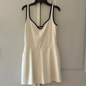Reformation White and Black Exercise Dress (EcoMove)